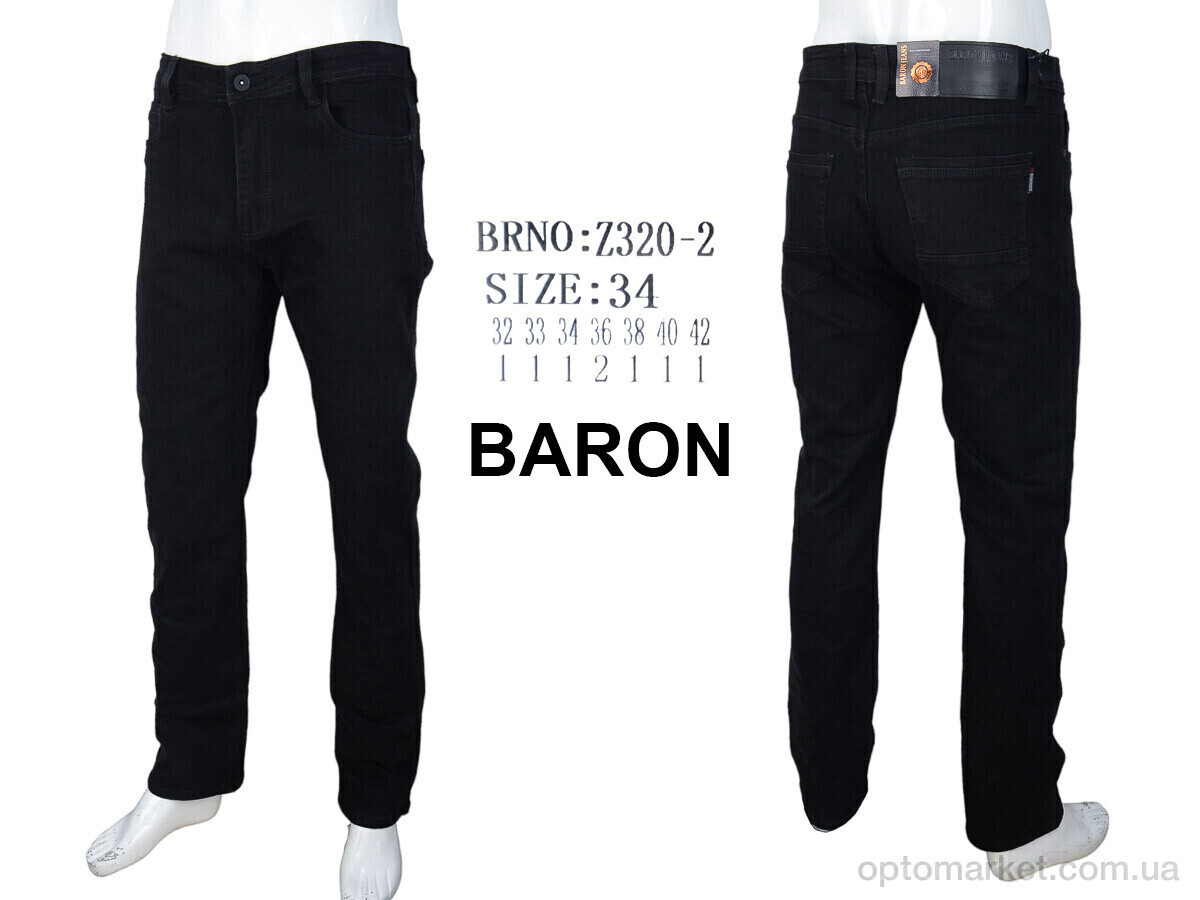 Купить Джинси чоловічі Z320-2 black Baron чорний, фото 4