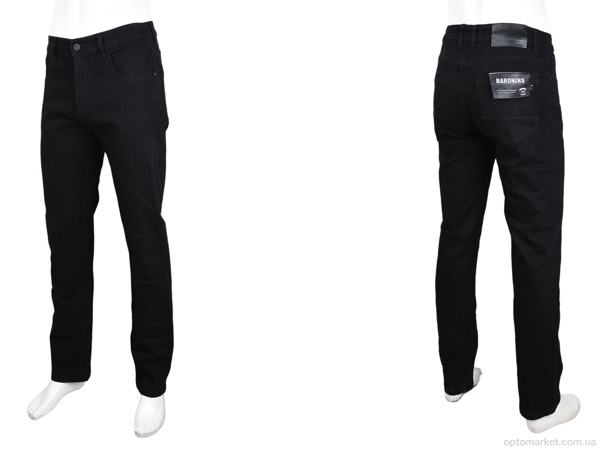 Купить Джинси чоловічі Z7107-1 Baron чорний, фото 3