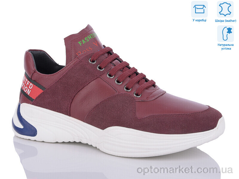 Купить Кросівки чоловічі Z7817 Boss Victor бордовий, фото 1