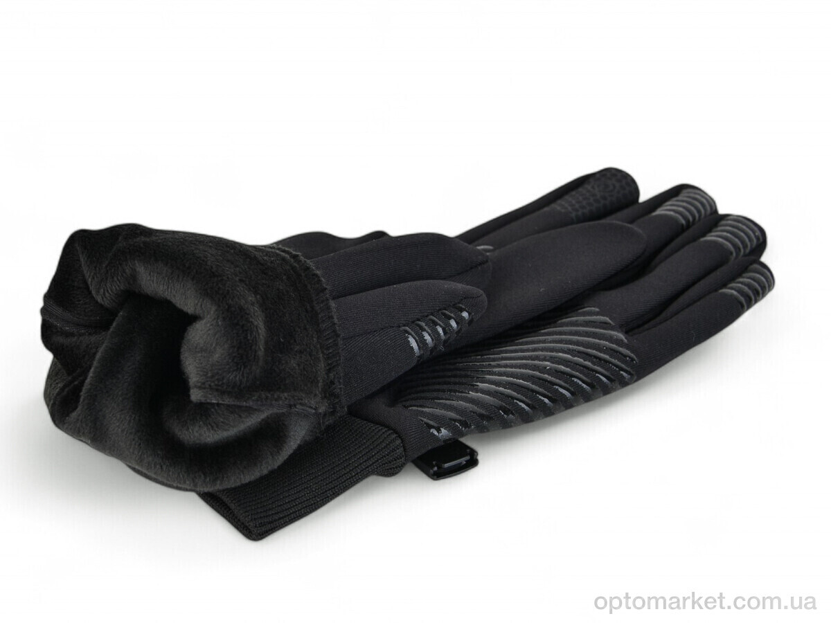 Купить Рукавички унісекс Z8-98 black Number one чорний, фото 2