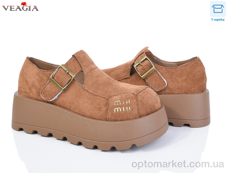 Купить Туфлі жіночі Z9007-2 Veagia коричневий, фото 1