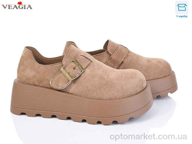 Купить Туфлі жіночі Z9011-3 Veagia хакі, фото 1