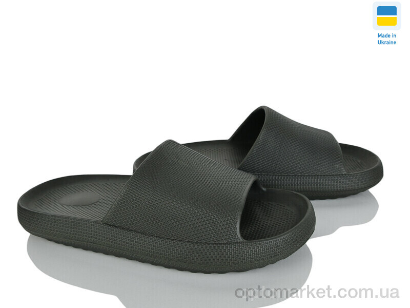 Купить Шльопанці чоловічі Зефірка чол.хакі Gipanis чорний, фото 1