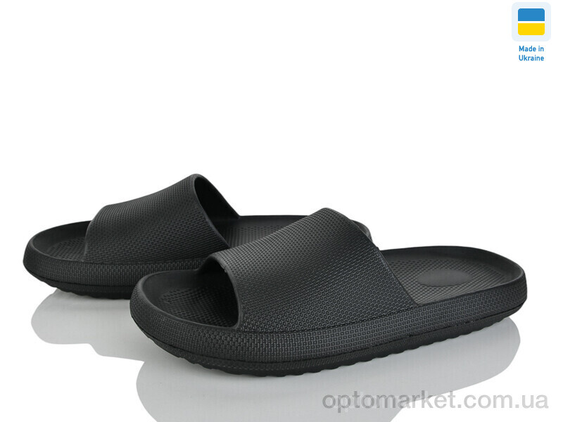 Купить Шльопанці чоловічі Зефірка чоловічий чорний Inblue чорний, фото 1