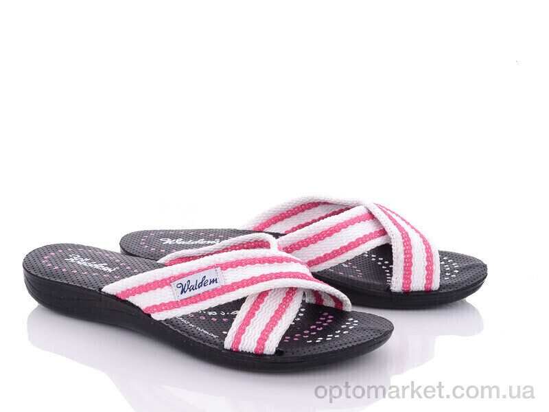 Купить Шльопанці жіночі Ж025-2 біло-рожевий Waldem білий, фото 1