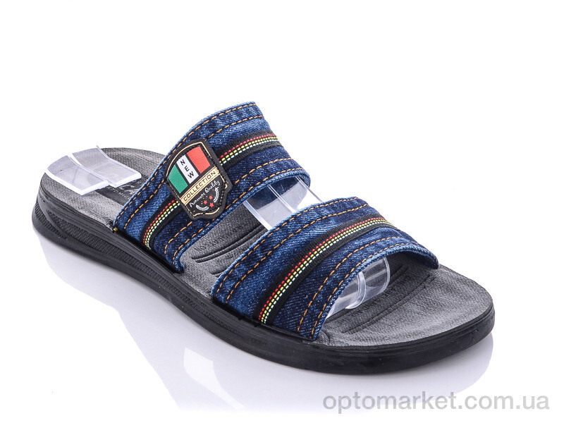 Купить Шльопанці чоловічі Ж114 джинс Oscar синій, фото 1