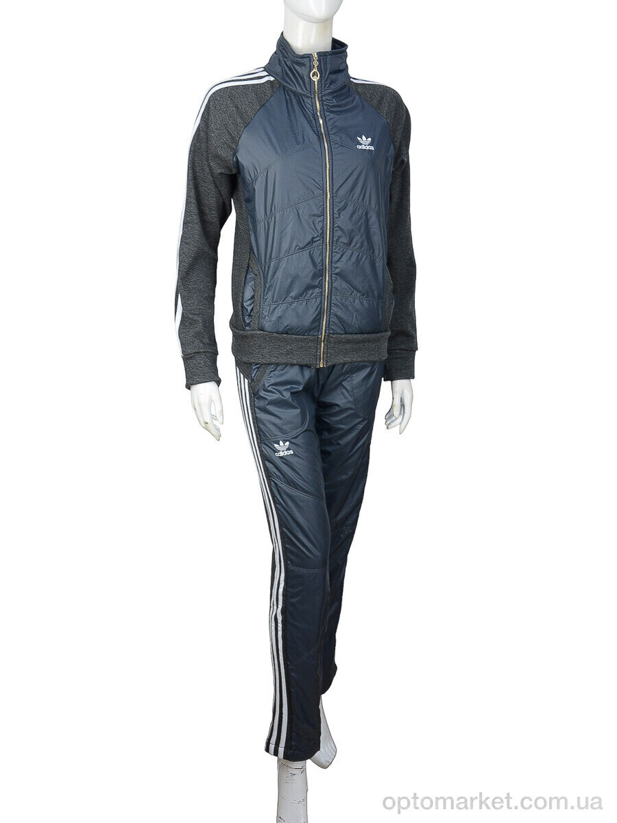 Купить Спортивний костюм жіночі Ж433 (04273) grey флис A.idas сірий, фото 2