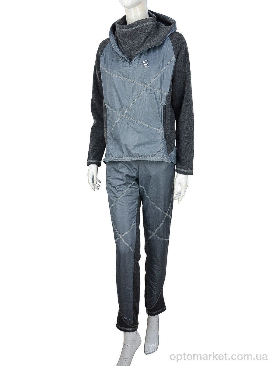 Купить Спортивний костюм жіночі Ж434 (04268) grey флис Sitlly сірий, фото 1
