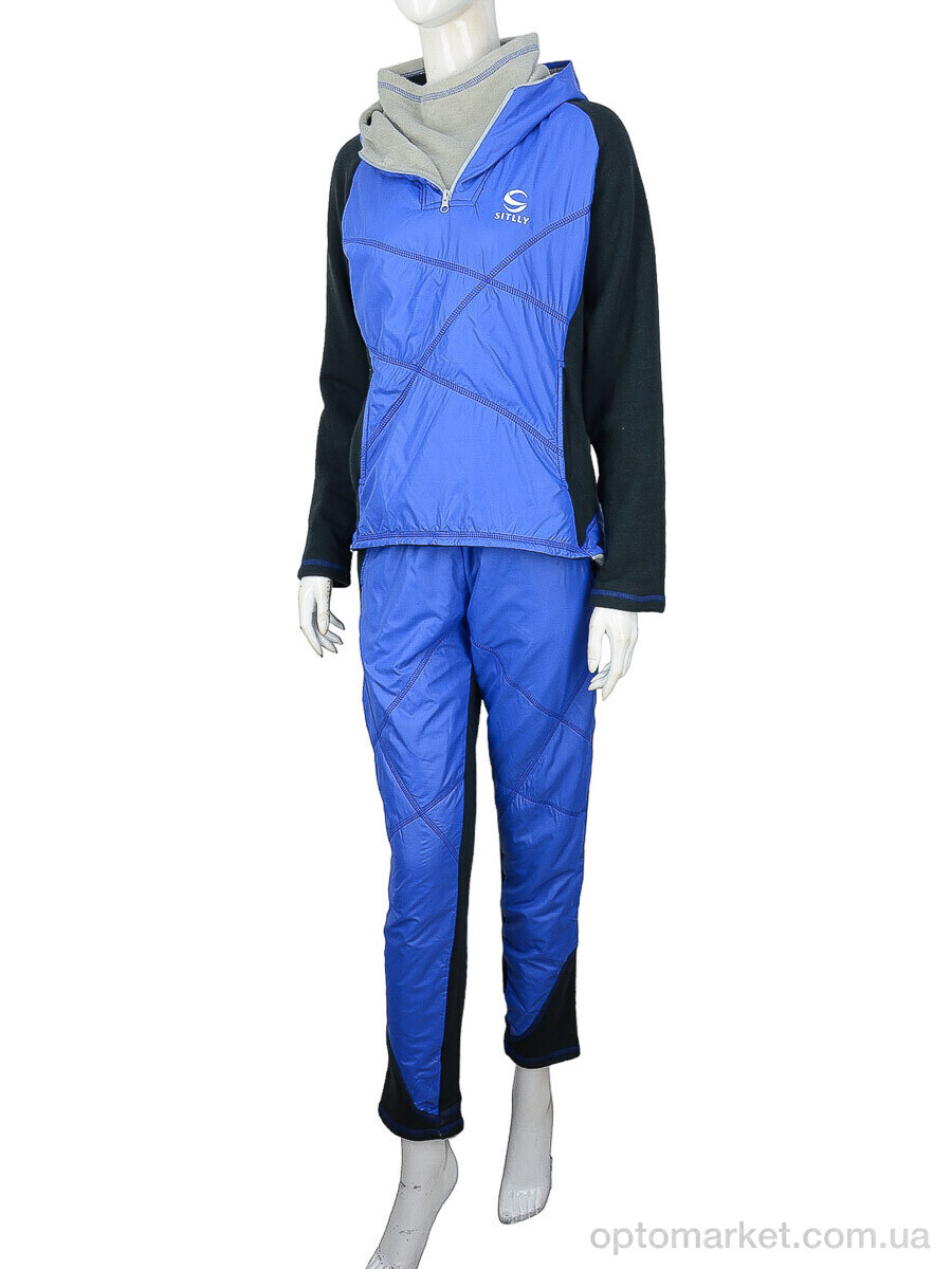 Купить Спортивний костюм жіночі Ж434 (04270) blue флис Sitlly синій, фото 1