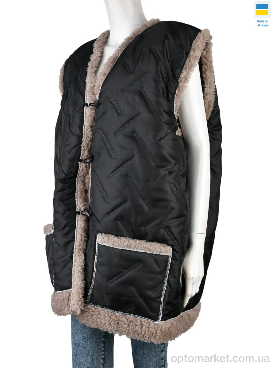 Купить Жилетка жіночі Жилетка N3 батал чорний LiBang чорний, фото 1