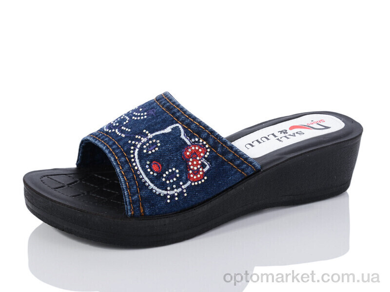 Купить Шльопанці жіночі ЖК007 Sali&Lulu синій, фото 1