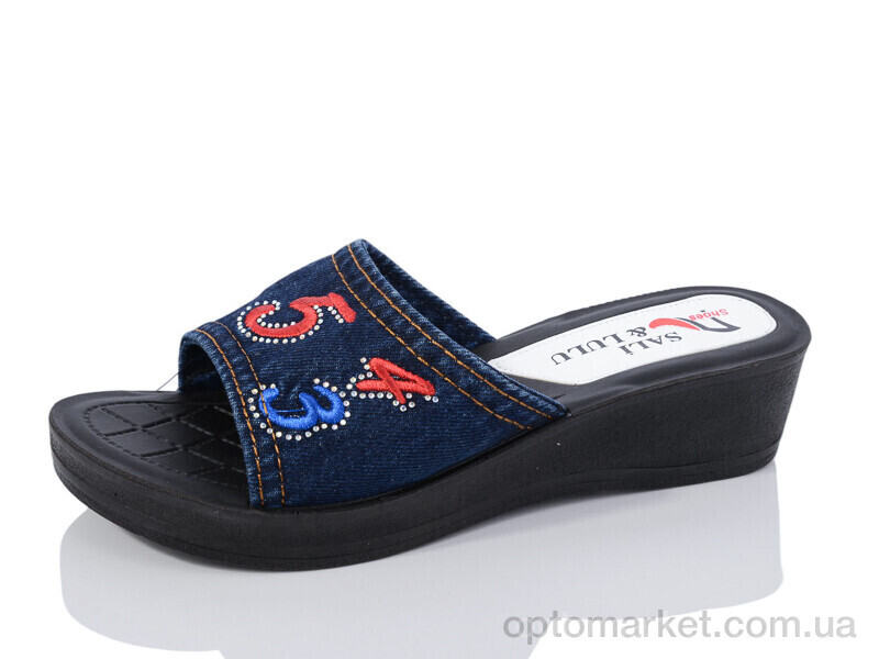 Купить Шльопанці жіночі ЖК011 Sali&Lulu синій, фото 1