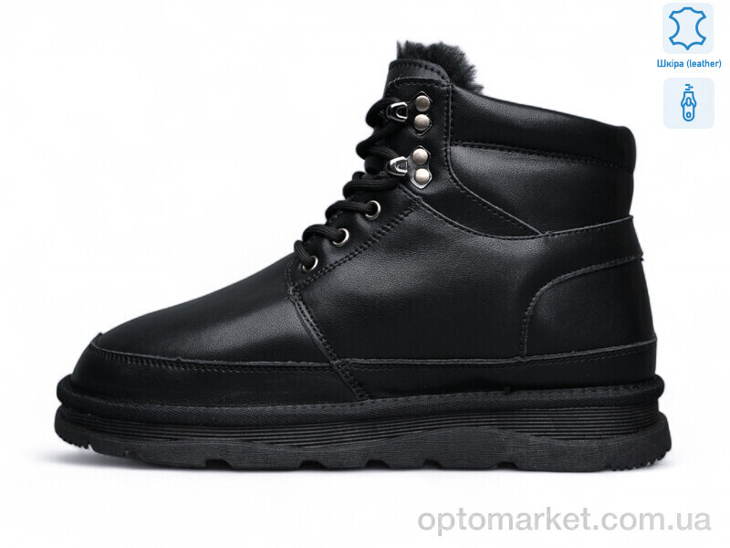 Купить Черевики чоловічі ZHM139-1 MD чорний, фото 1