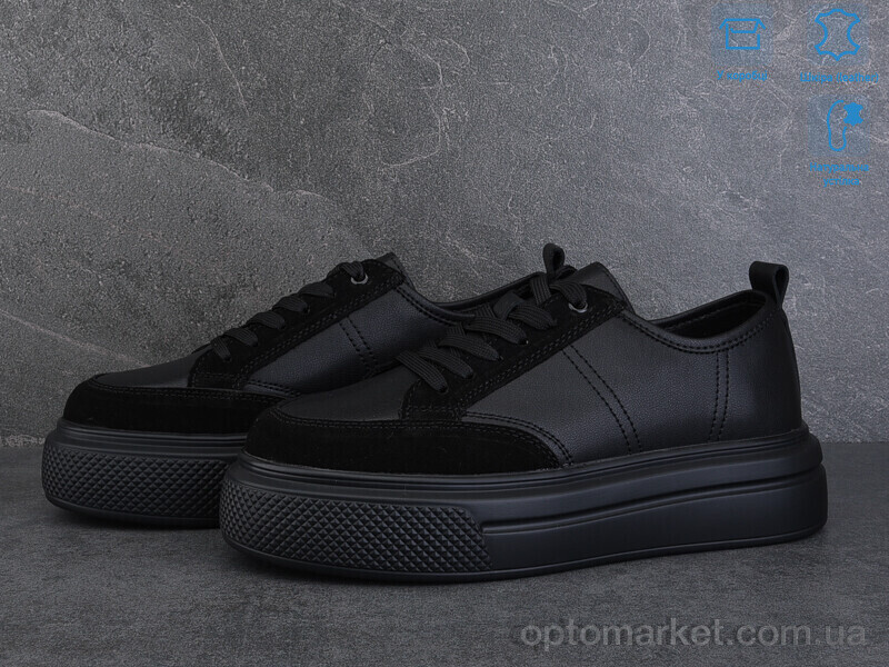 Купить Кросівки жіночі ZJ2314-3 Jessica чорний, фото 2