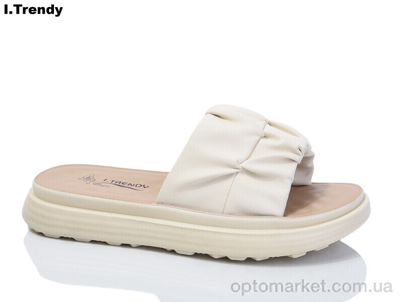 Купить Шльопанці жіночі ZK602-3 Trendy бежевий, фото 1