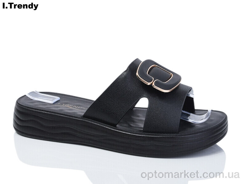 Купить Шльопанці жіночі ZK702-1 Trendy чорний, фото 1