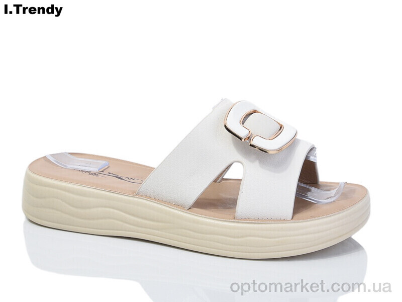 Купить Шльопанці жіночі ZK702-21 Trendy бежевий, фото 1