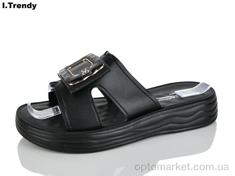 Купить Шльопанці жіночі ZK709-1 Trendy чорний, фото 1