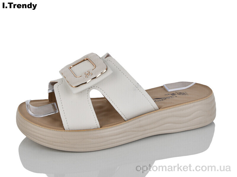 Купить Шльопанці жіночі ZK709-3 Trendy бежевий, фото 1