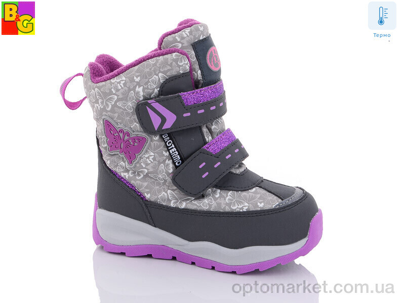 Купить Черевики дитячі ZTE23-2-0220 термо BG сірий, фото 1